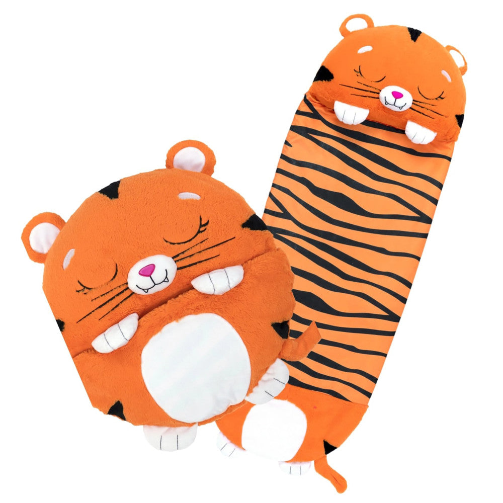 Happy Nappers: Pillow & Sleepy Sack: Medium - Tiger Tobi, Kids 3+