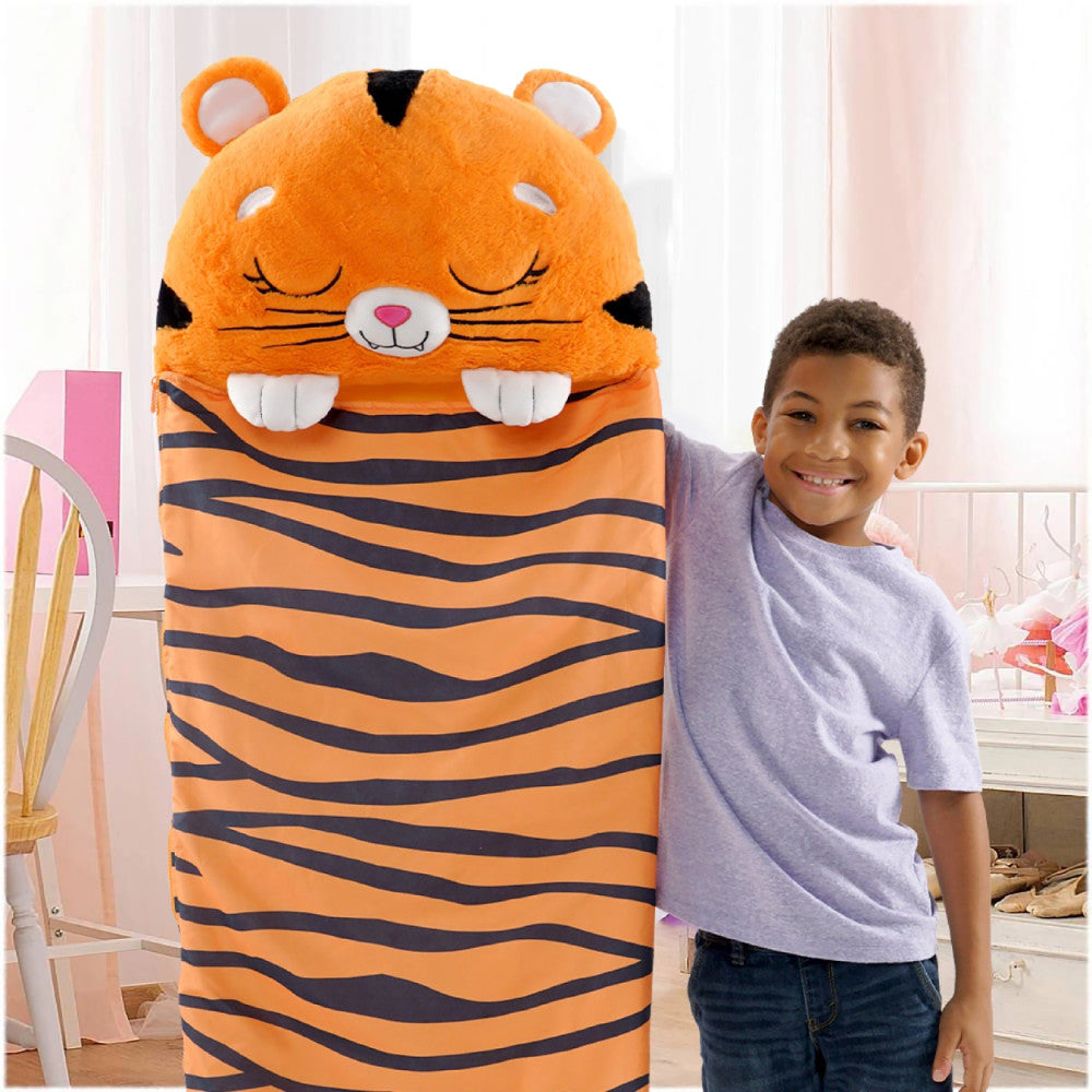 Happy Nappers: Pillow & Sleepy Sack: Medium - Tiger Tobi, Kids 3+