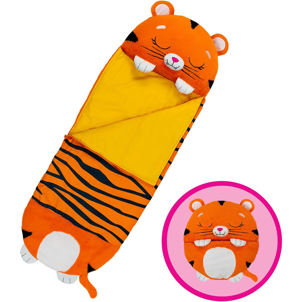 Happy Nappers: Pillow & Sleepy Sack: Medium - Tiger Tobi, Kids 3+