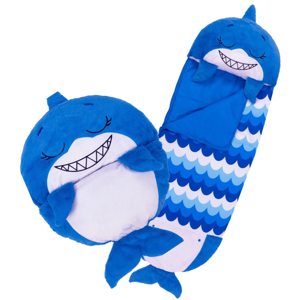 Happy Nappers: Pillow & Sleepy Sack: Medium - Blue Shark, Kids 3+