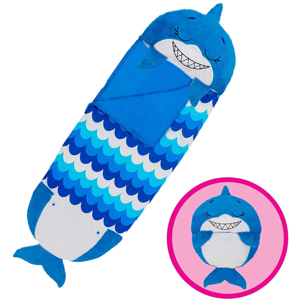 Happy Nappers: Pillow & Sleepy Sack: Medium - Blue Shark, Kids 3+