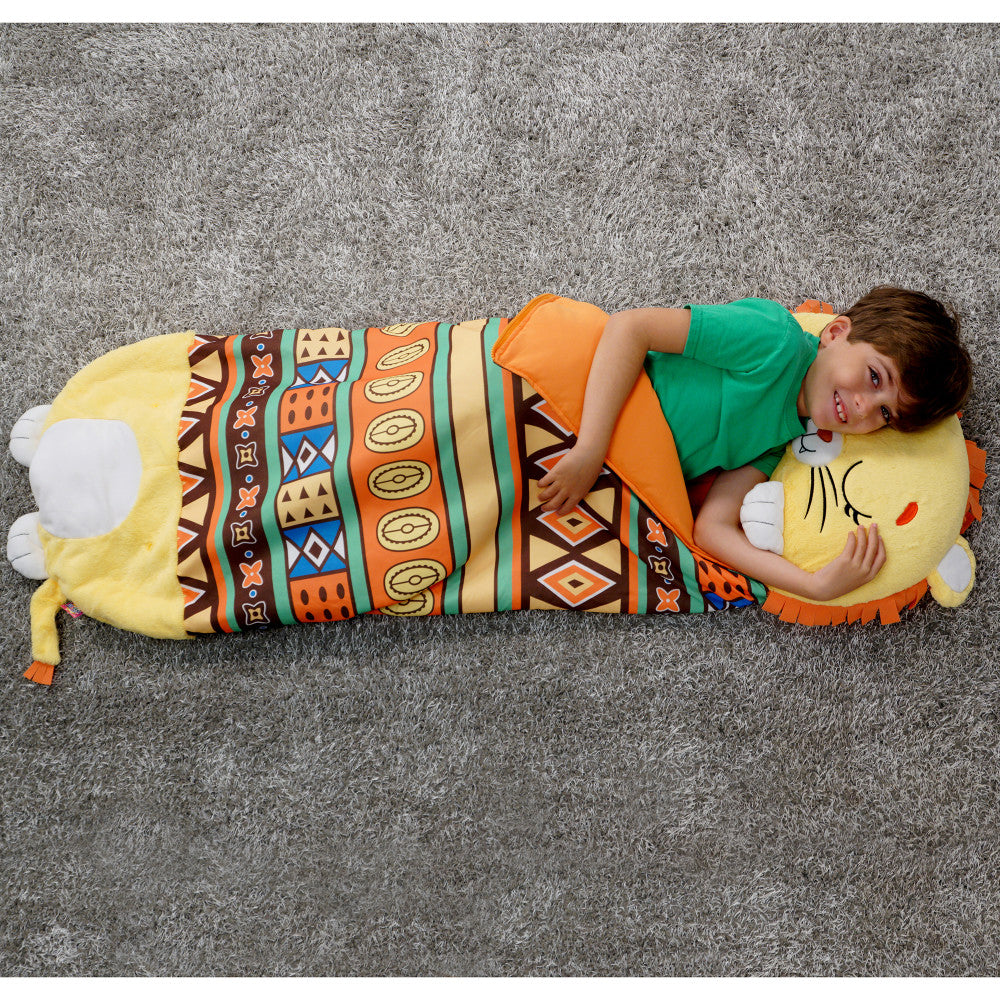 Happy Nappers: Pillow & Sleepy Sack: Large - Lion Lex, Kids 7+