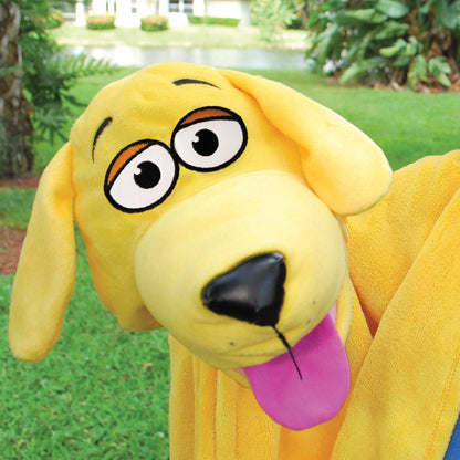 Cuddleuppets: Dog - Yellow - 2-In-1: Plush Puppet & Blanket