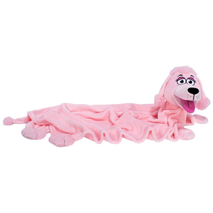 Cuddleuppets: Poodle - Pink - 2-In-1: Plush Puppet & Blanket