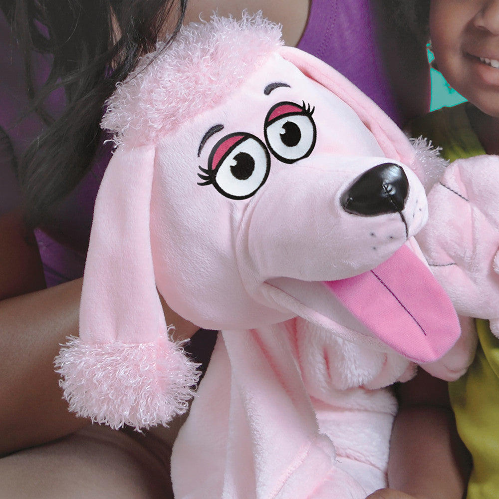 Cuddleuppets: Poodle - Pink - 2-In-1: Plush Puppet & Blanket