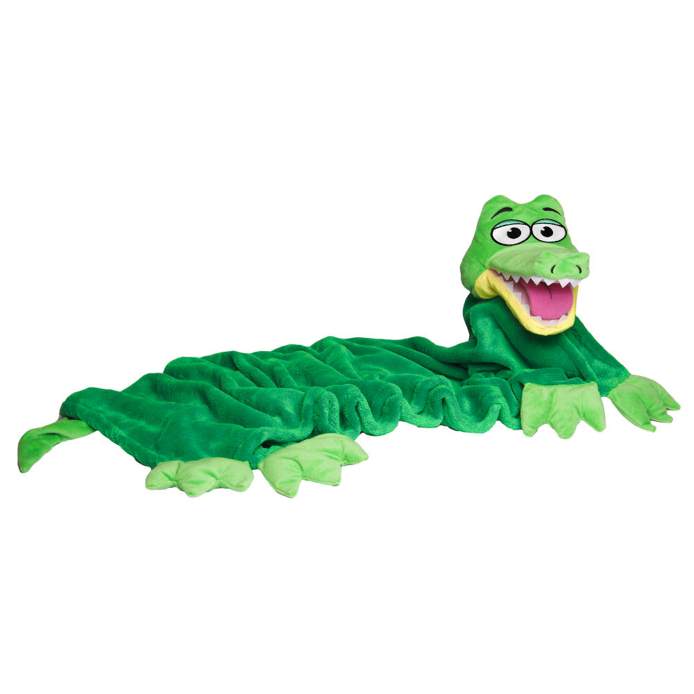 Cuddleuppets: Gator - Green, 2-In-1: Plush Puppet & Blanket