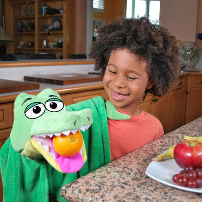 Cuddleuppets: Gator - Green, 2-In-1: Plush Puppet & Blanket