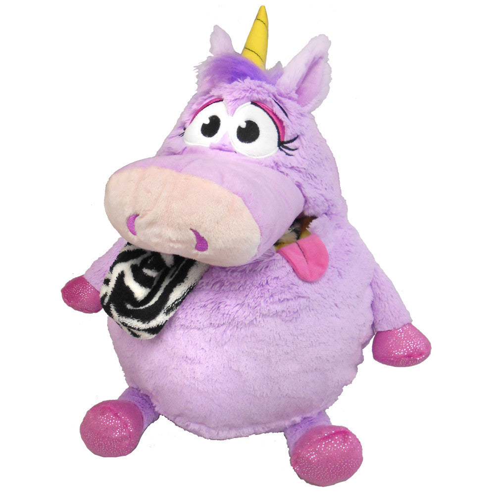 Tummy Stuffers: Unicorn - Purple - Storage Plush, Holds Items-Blankets-Toys Inside