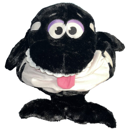 Tummy Stuffers: Shark - Black & White - Storage Plush, Holds Items-Blankets-Toys Inside