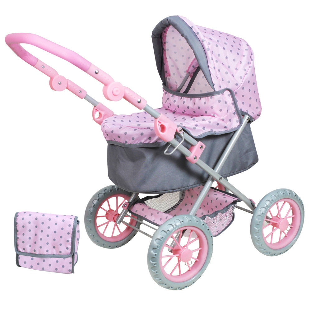 Lissi Deluxe Baby Doll Pram Playset with Accessories