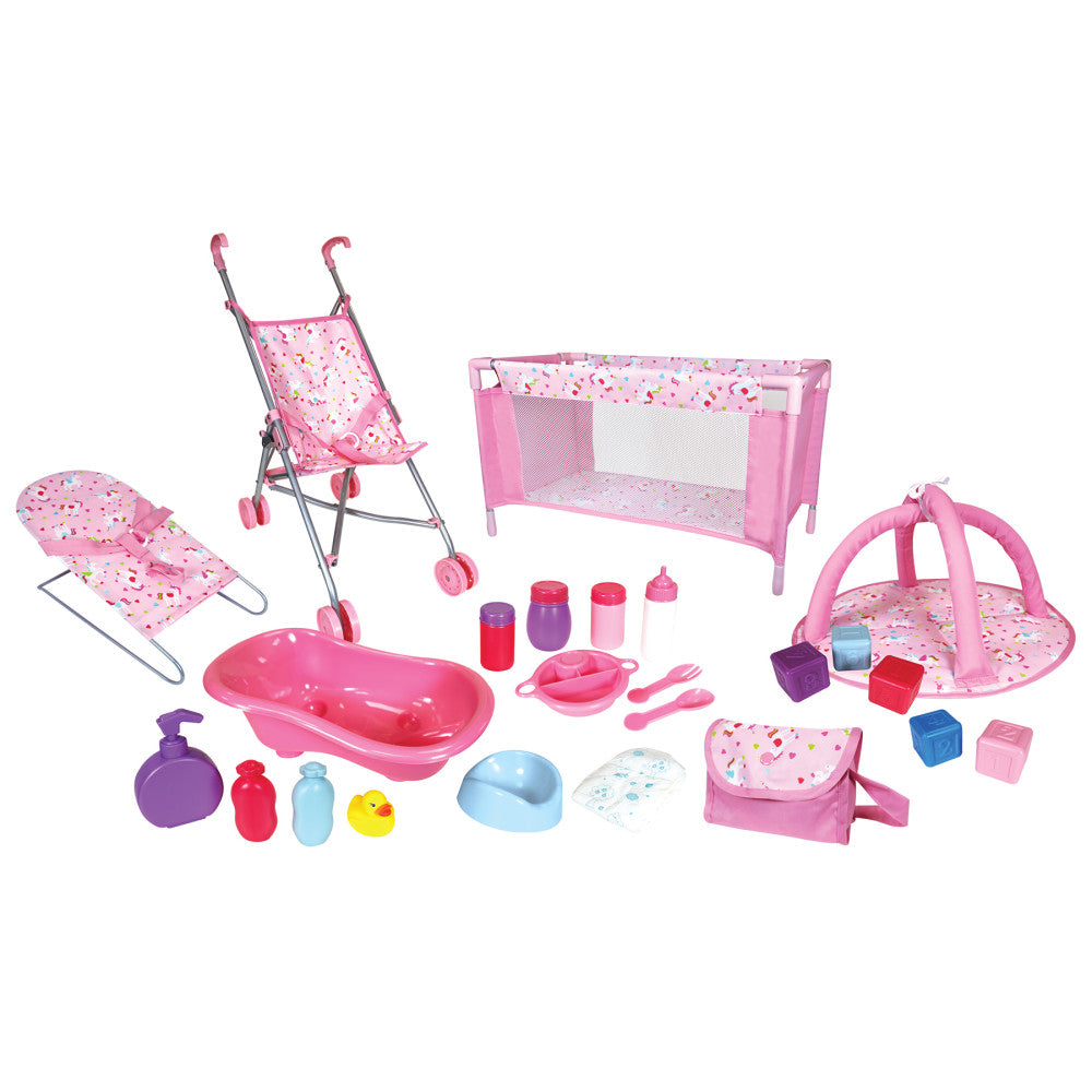 Lissi Baby Doll 24-Piece Nursery Playset with Accessories