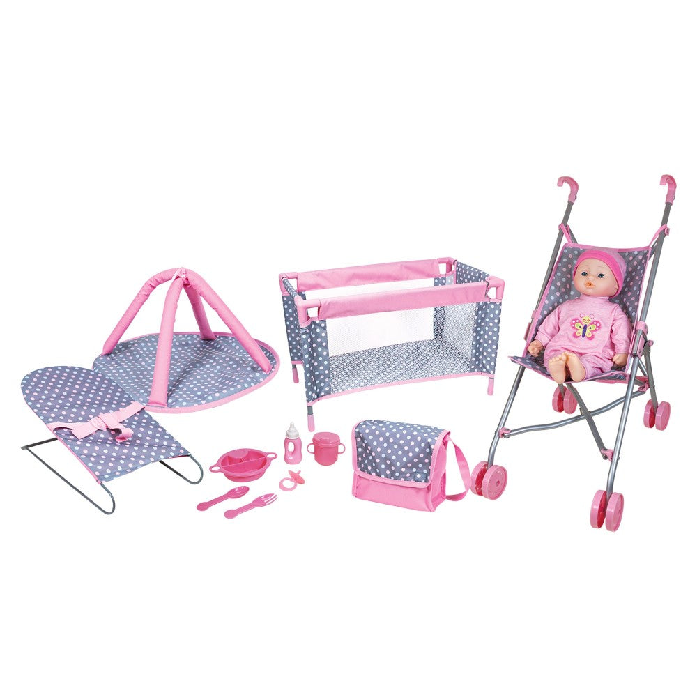 Lissi 16" Deluxe Baby Doll Playset with Accessories