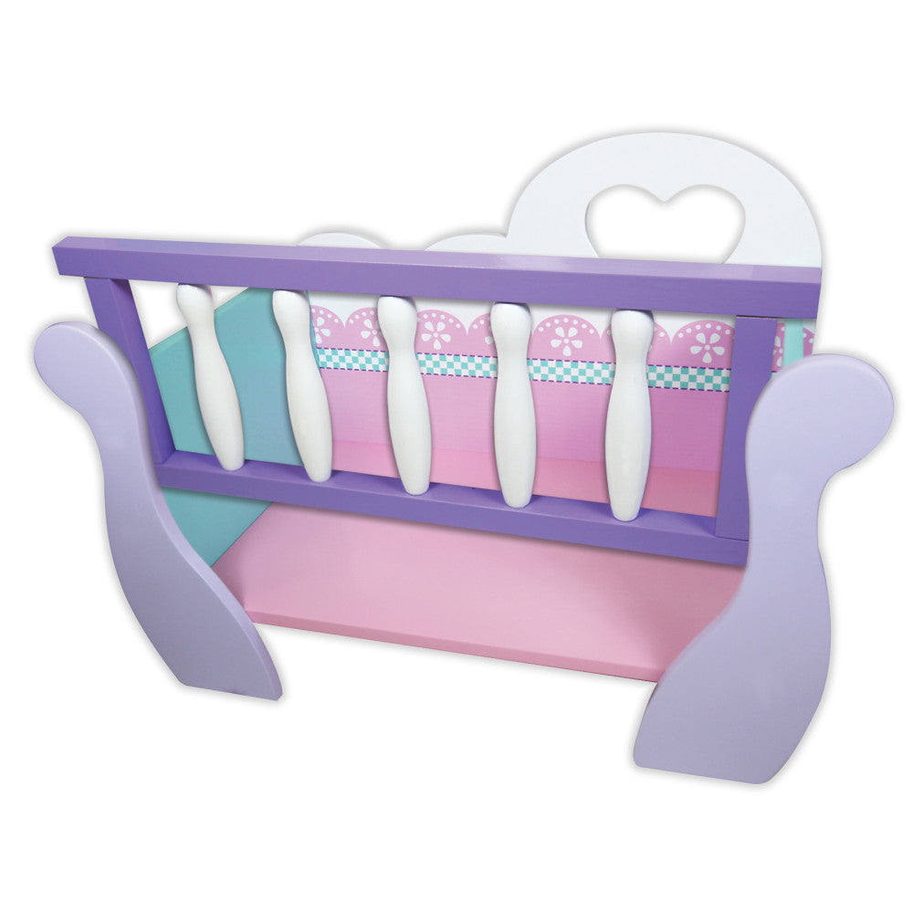 Lissi Wooden Baby Doll Cradle Playset