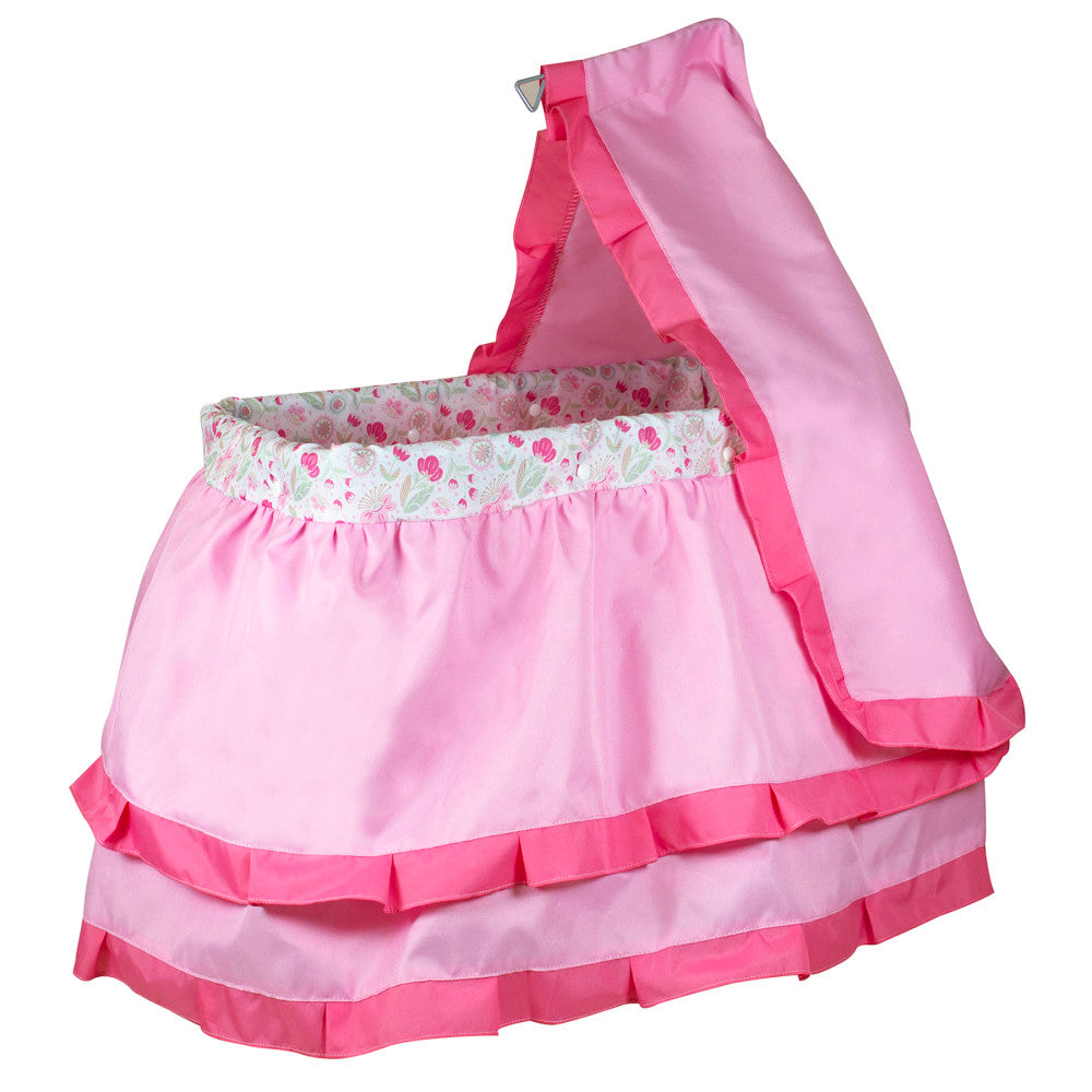 Lissi Deluxe Canopy Doll Bed with Elegant Tiered Linens