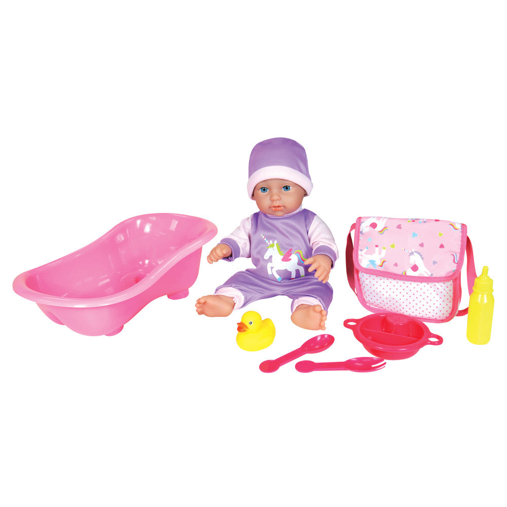 Lissi 11-inch Interactive Baby Doll and Bath Playset