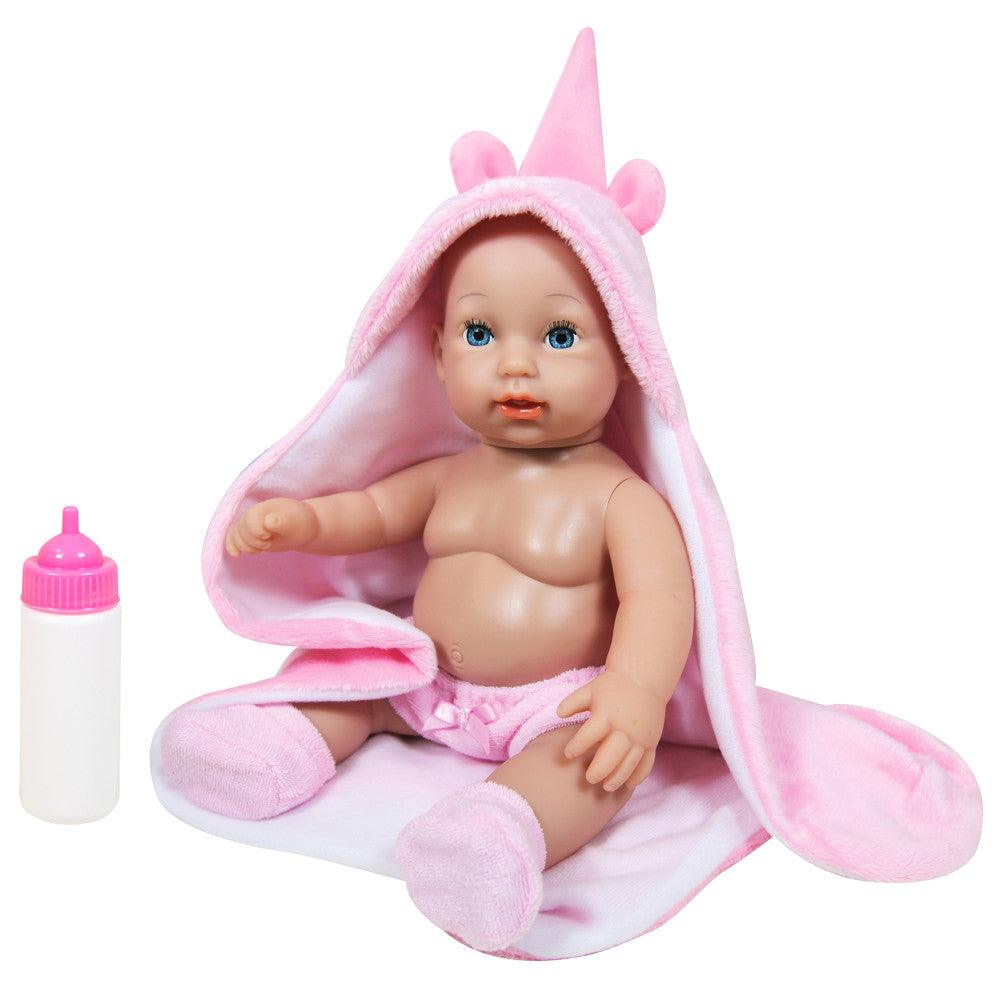 Lissi 12-inch Baby Doll Gia with Pink Unicorn Hood - Ideal for Kids Ages 2+