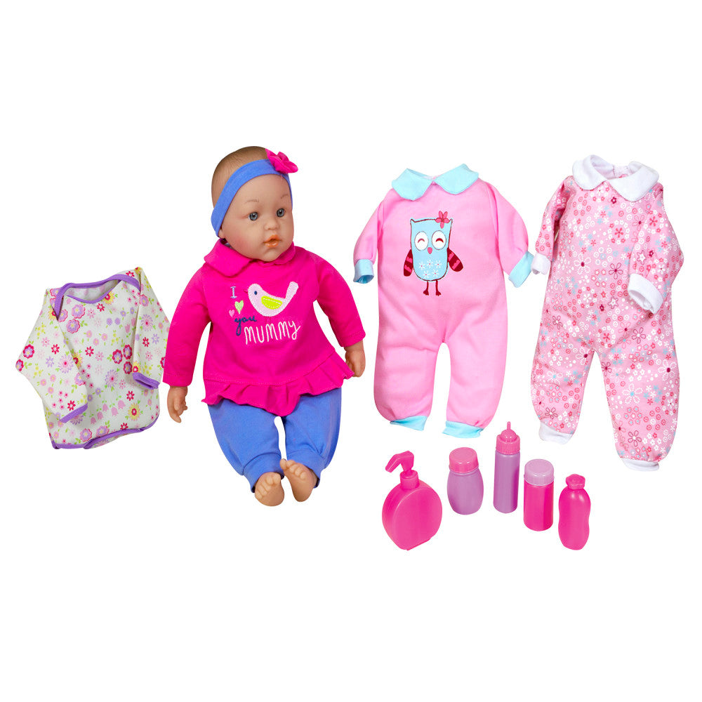 Lissi 15-inch Interactive Baby Doll with Extra Outfits and Accessories