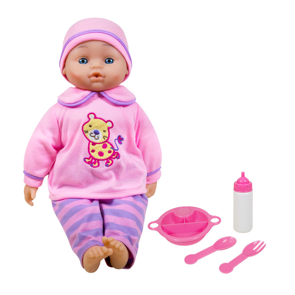 Lissi 16 Inch Interactive Soft Baby Doll with Feeding Accessories