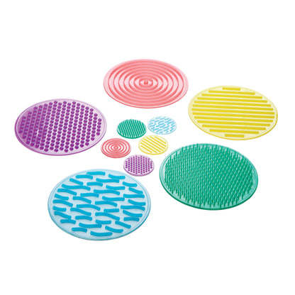 TickiT SiliShapes Sensory Circles - 10 Piece Tactile Texture Set