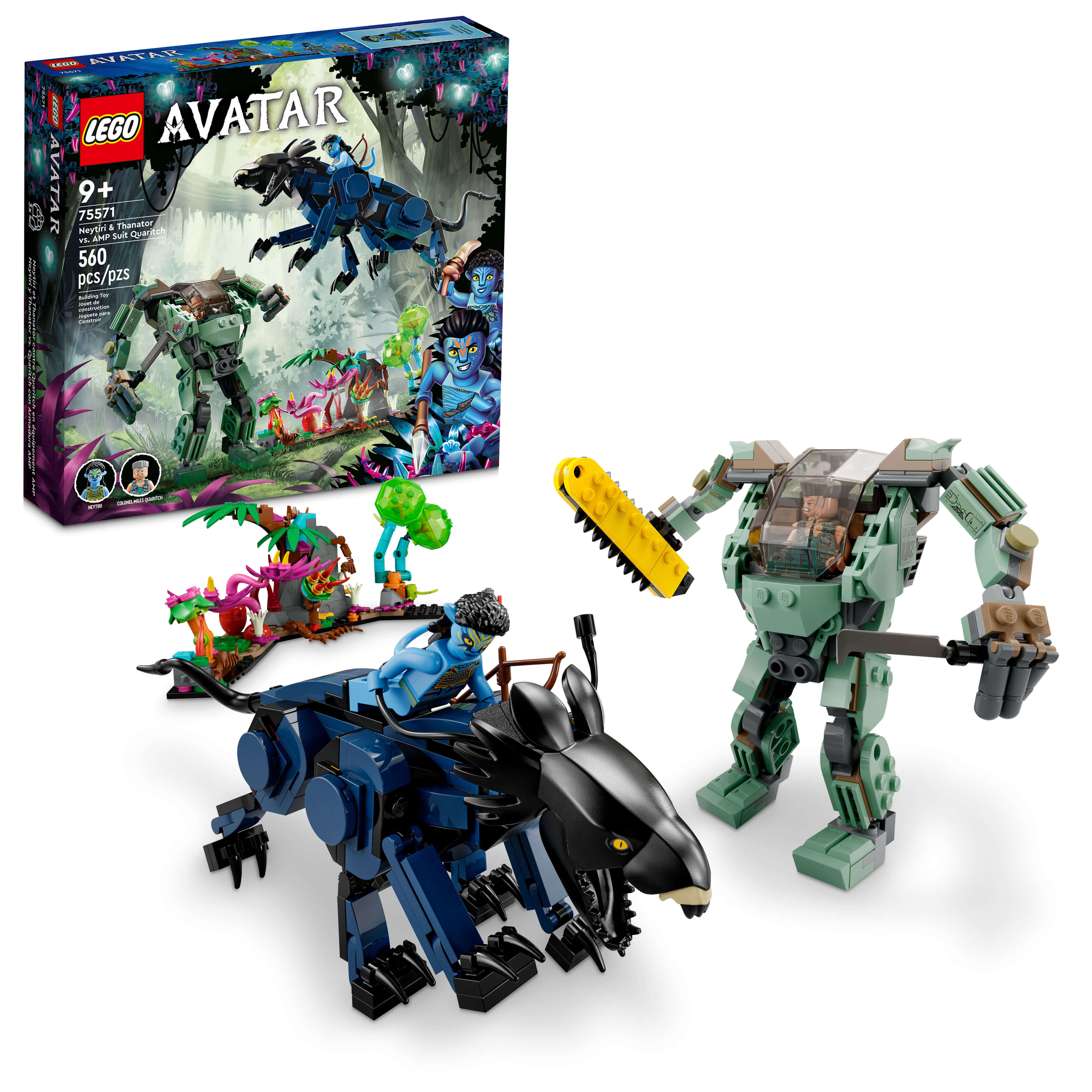 LEGO Avatar Neytiri amp; Thanator vs. AMP Suit Quaritch Set 75571