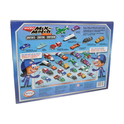 Popular Playthings Micro Mix or Match 9-Piece Interchangeable Vehicle Set