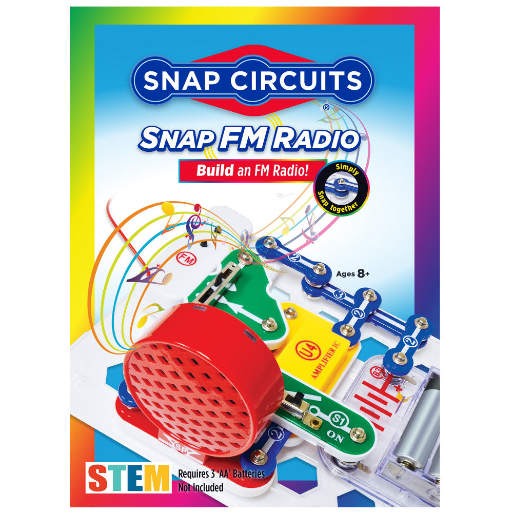 Snap Circuits FM Radio Building Kit - STEM Learning Toy for Kids Ages 8+