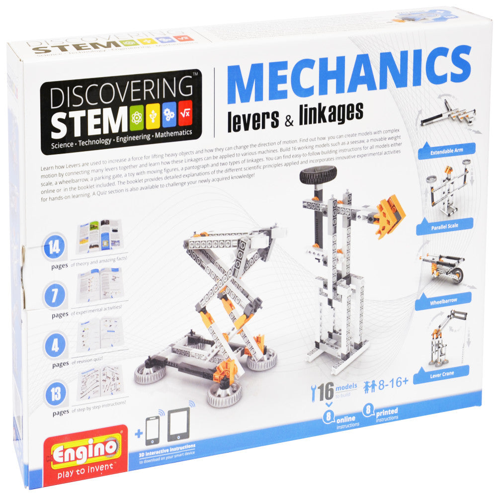 Engino STEM Mechanics Levers & Linkages - Educational Building Set