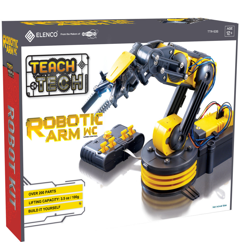 Teach Tech Robotic Arm Kit - Wire Controlled STEM Educational Toy for Ages 12+