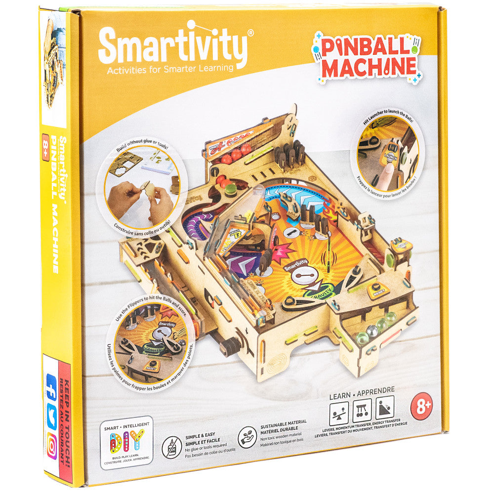 Smartivity STEM Learning DIY Tabletop Pinball Machine Kit