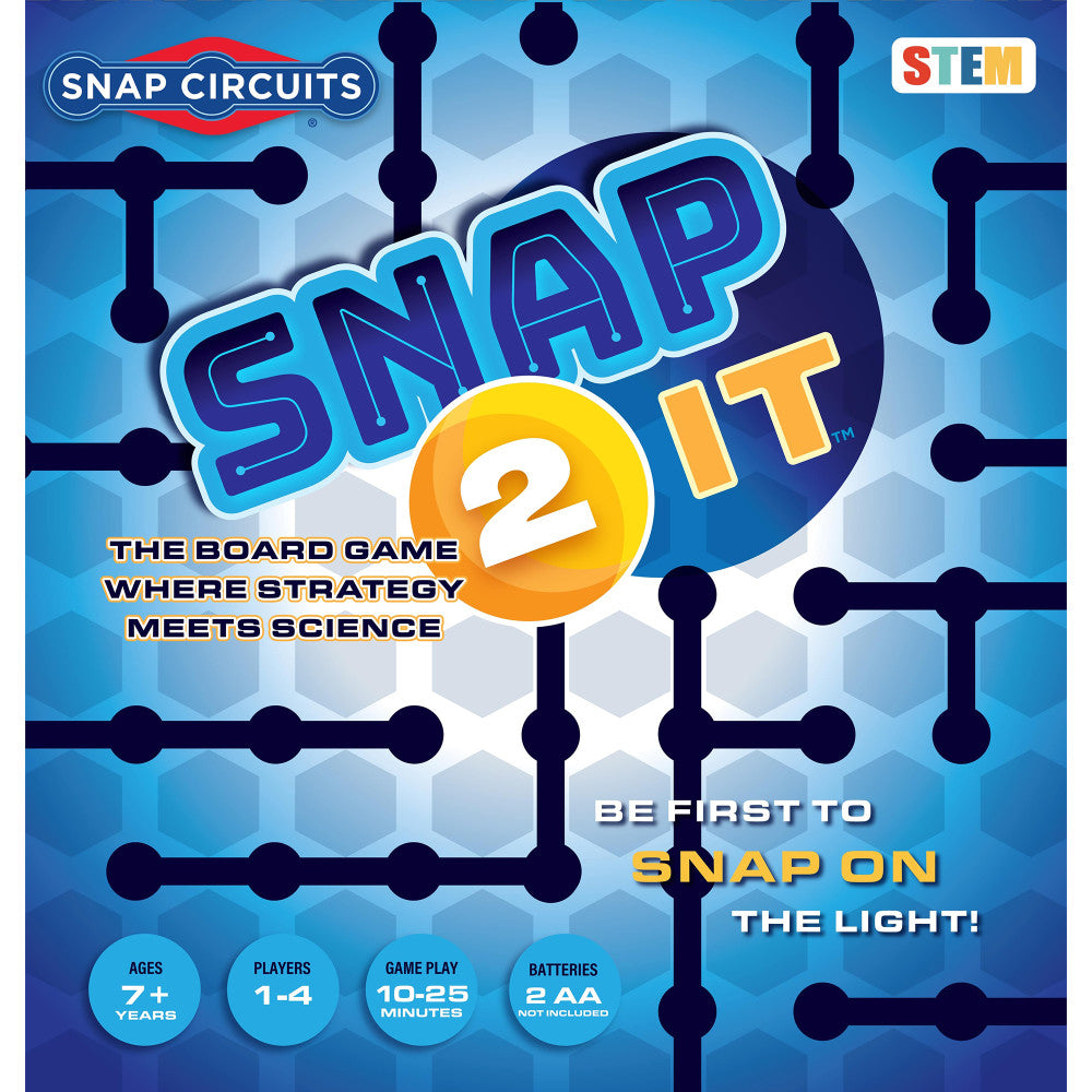 Snap Circuits Snap-2-It STEM Board Game for Ages 7+