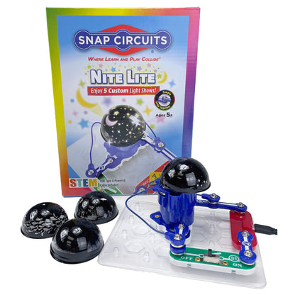 Snap Circuits: Nite Lite - Build Own Night Light Kit, STEM Educational Toy, Kids Age 5+