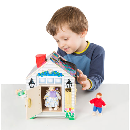 Melissa & Doug Doorbell House - Interactive Wooden Playset