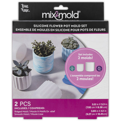 Brea Reese: Mix2Mold Planter Molds Value Set - 2pc