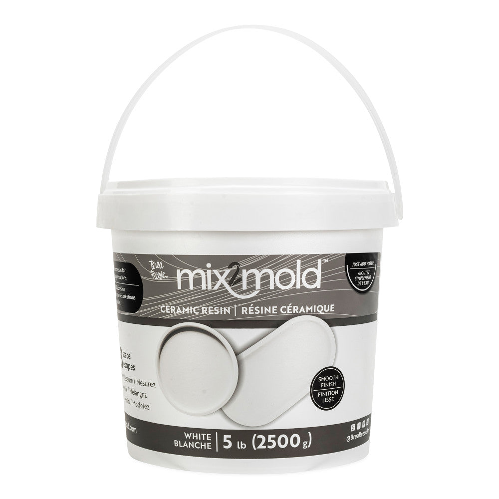 Brea Reese: Mix2Mold Ceramic Resin - White Powder 5.5lb Bucket