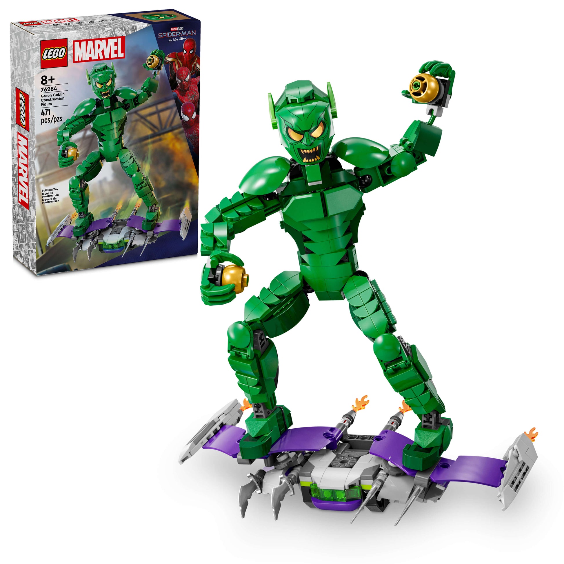 LEGO Marvel Green Goblin Construction Figure 76284