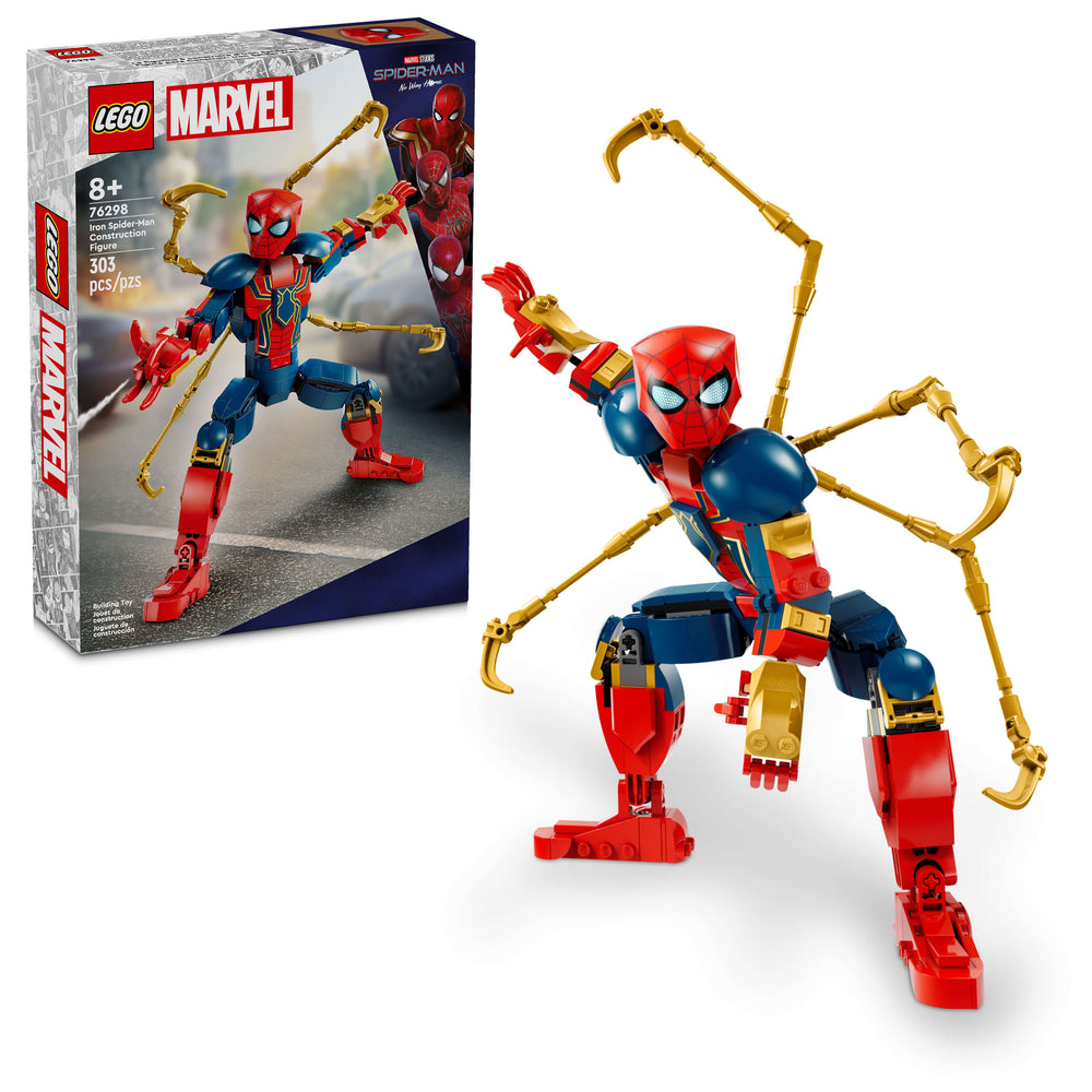 LEGO Marvel Iron Spider-Man Construction Figure 76298