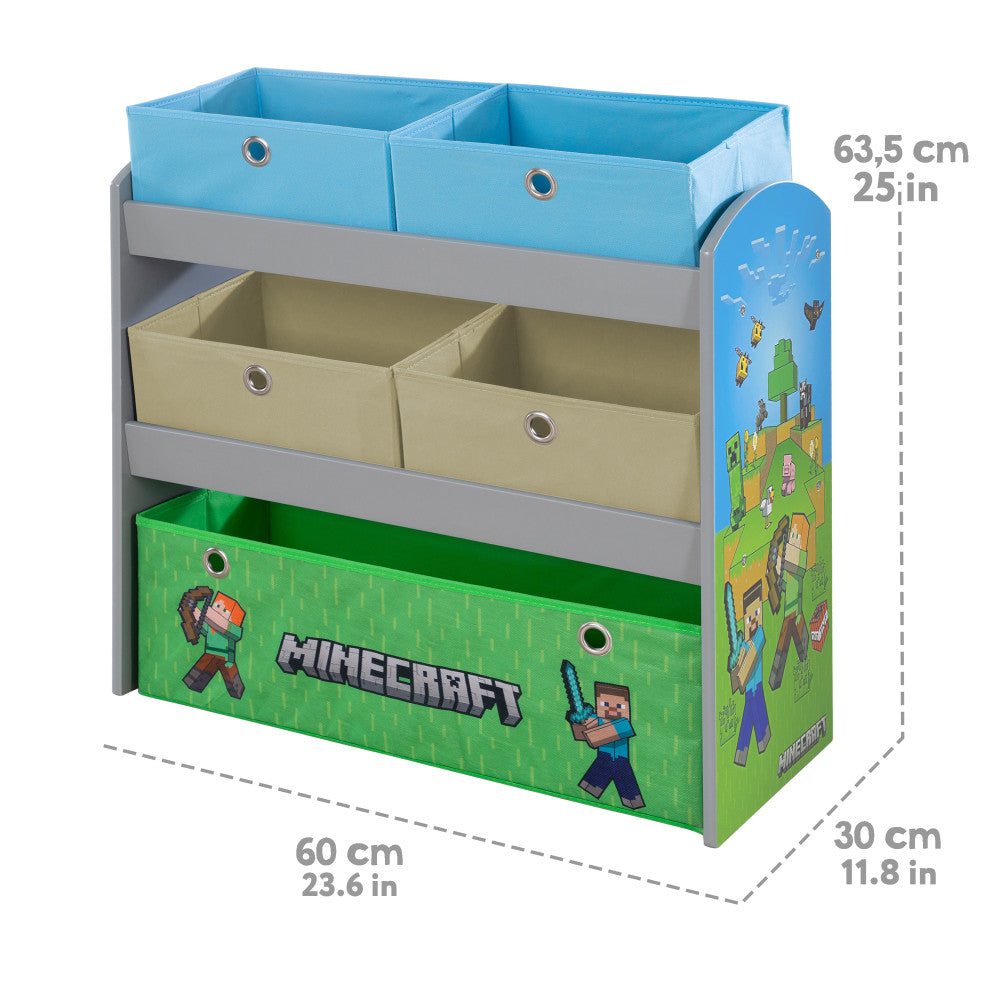 Minecraft: Play Shelf & Fabric Boxes - Storage & Organization, Toy-Games-Clothes