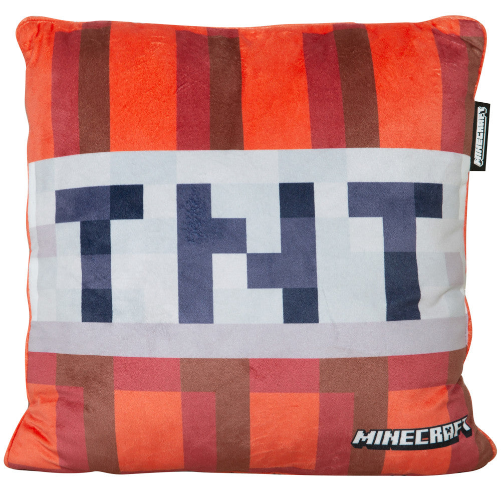 Minecraft: Decorative Cushion - TNT - Red, 14.96" Throw Pillow