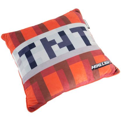 Minecraft: Decorative Cushion - TNT - Red, 14.96" Throw Pillow