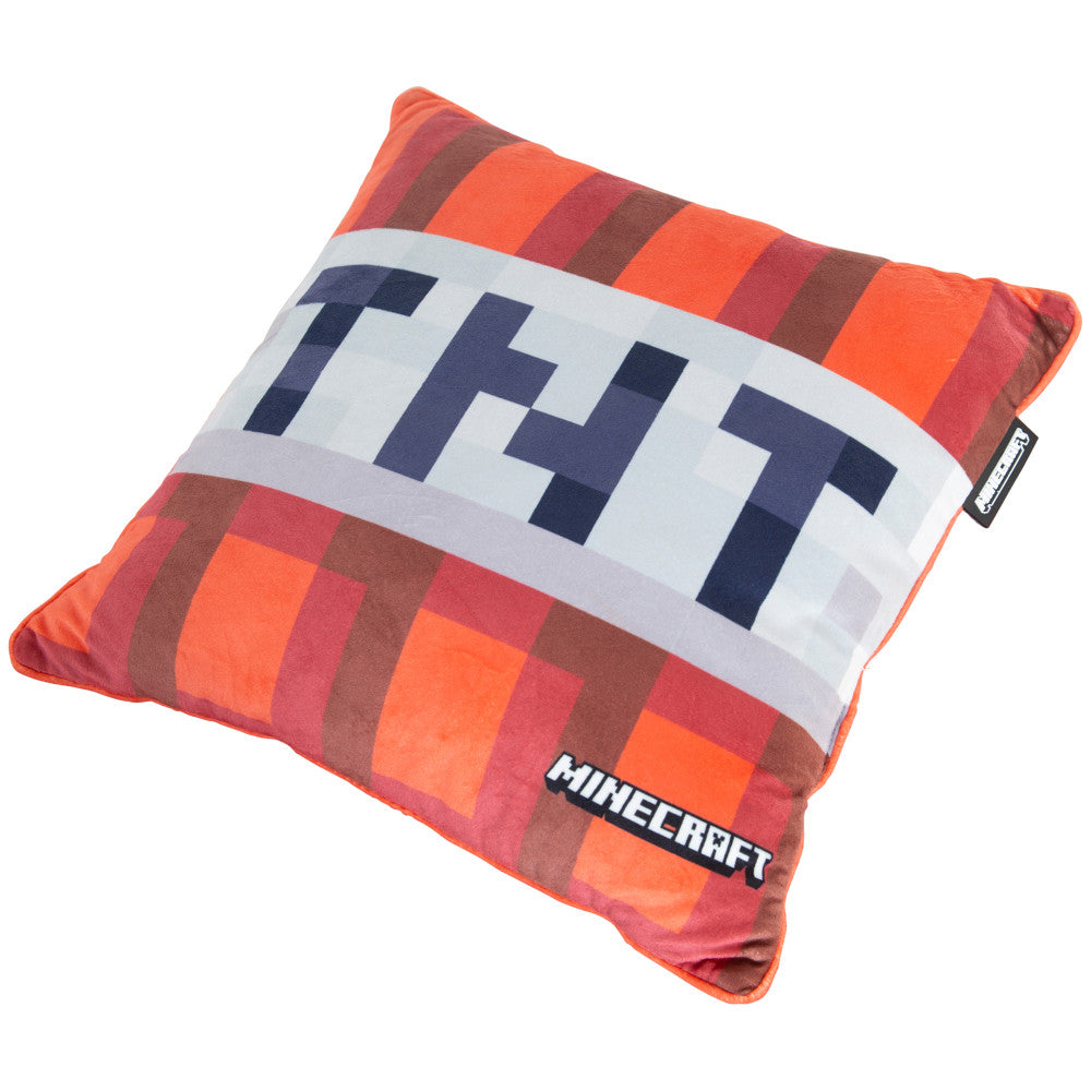 Minecraft: Decorative Cushion - TNT - Red, 14.96" Throw Pillow