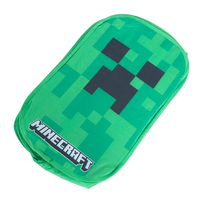 Minecraft: Laundry Basket - Creeper - Green Pixel Cube, Pop-Up & Collapse