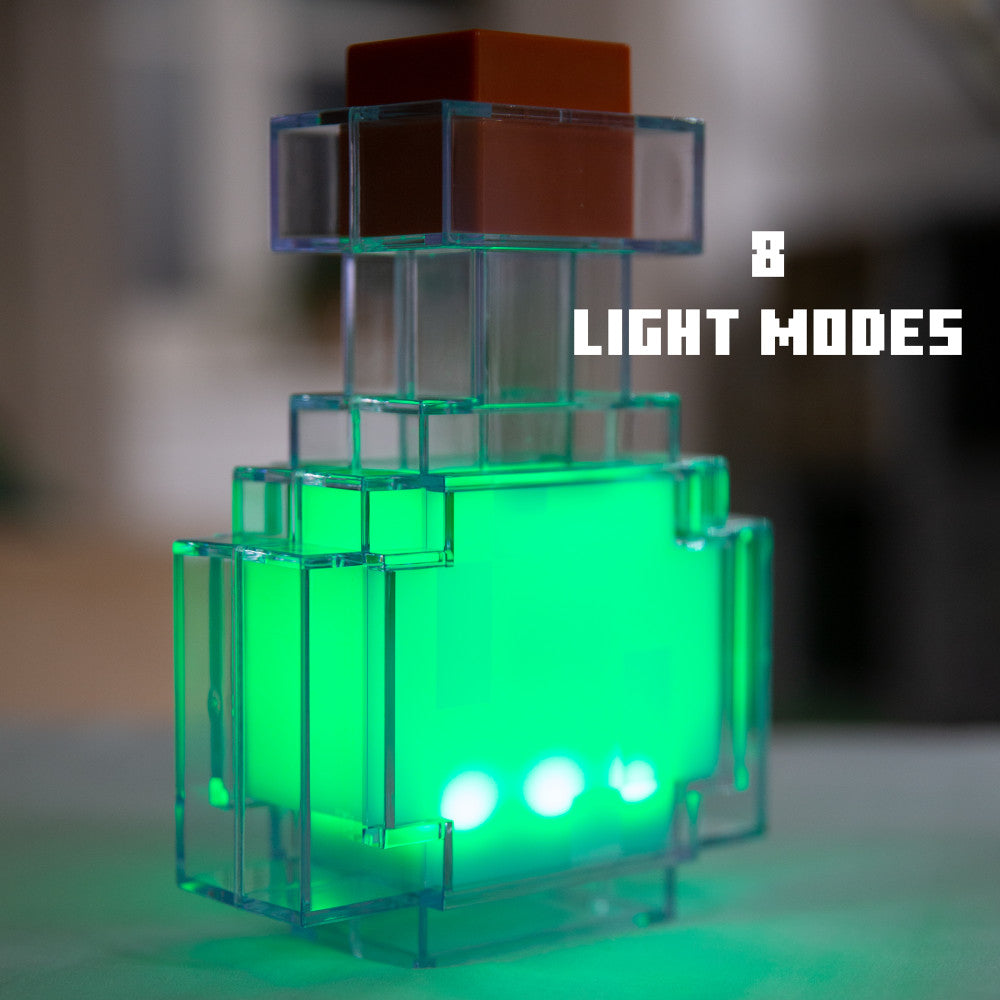 Minecraft: LED Night Lamp - Potion - 7" Night Light w/ 8 Color Modes