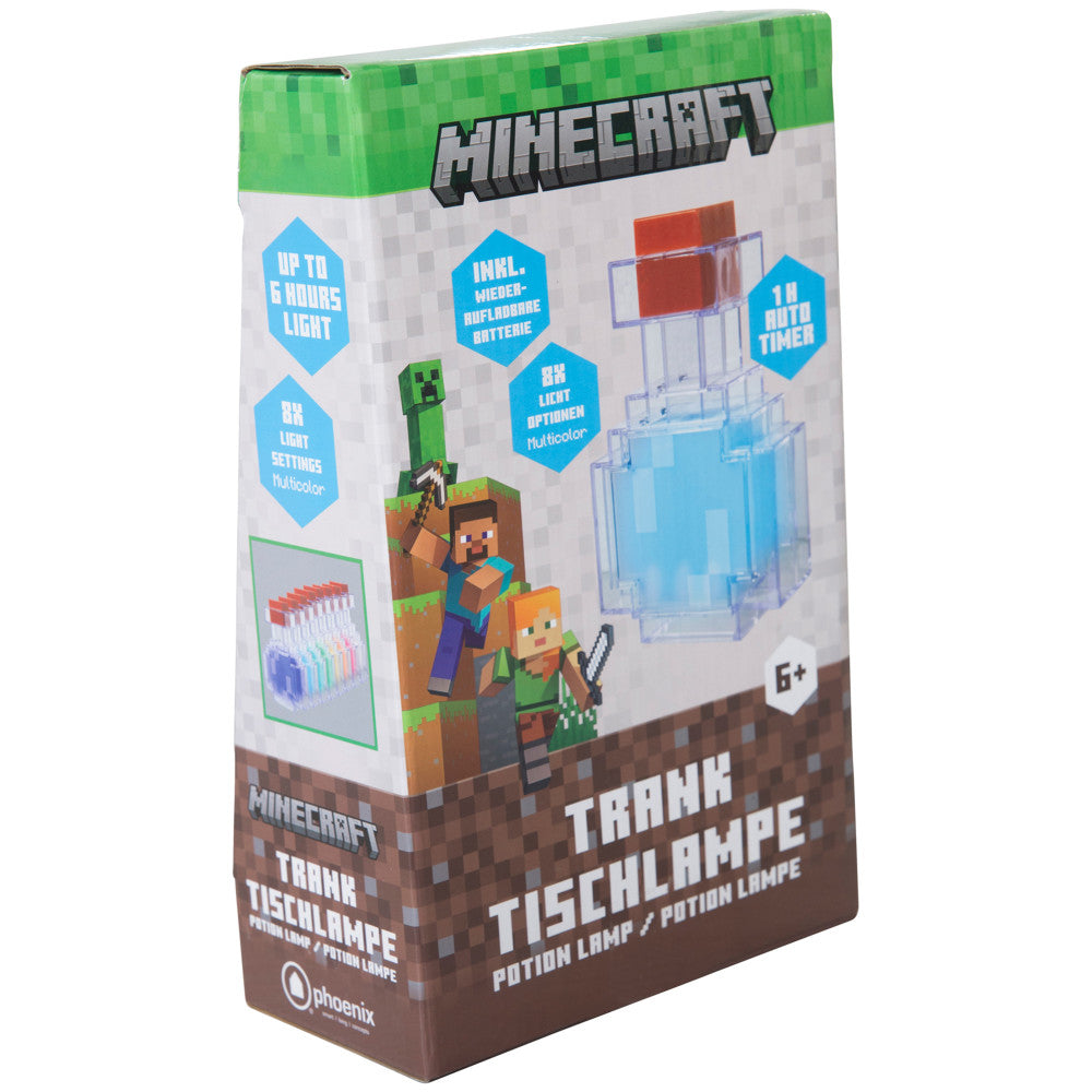 Minecraft: LED Night Lamp - Potion - 7" Night Light w/ 8 Color Modes