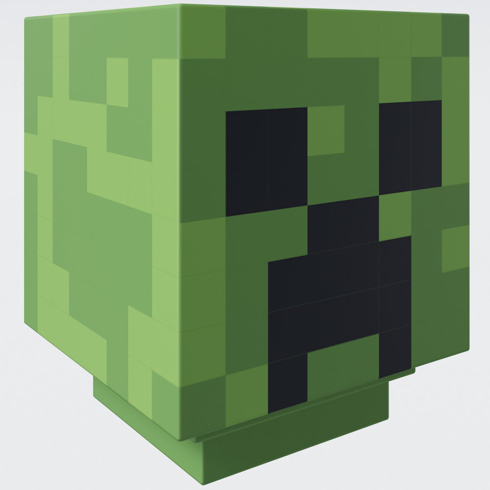 Minecraft: LED Night Lamp - Creeper - 4" Green Pixel Cube Night Light