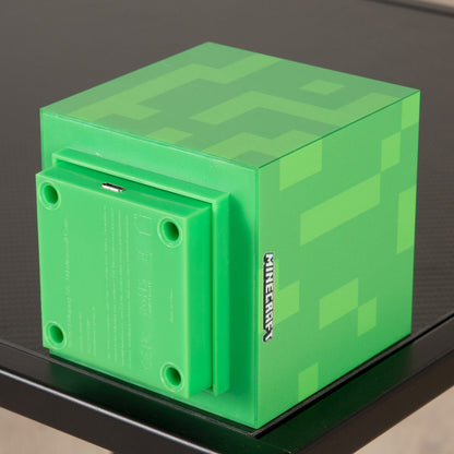 Minecraft: LED Night Lamp - Creeper - 4" Green Pixel Cube Night Light