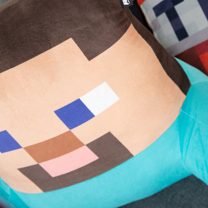 Minecraft: Relax Pillow - Steve - Character Lounge Cushion, Armrests