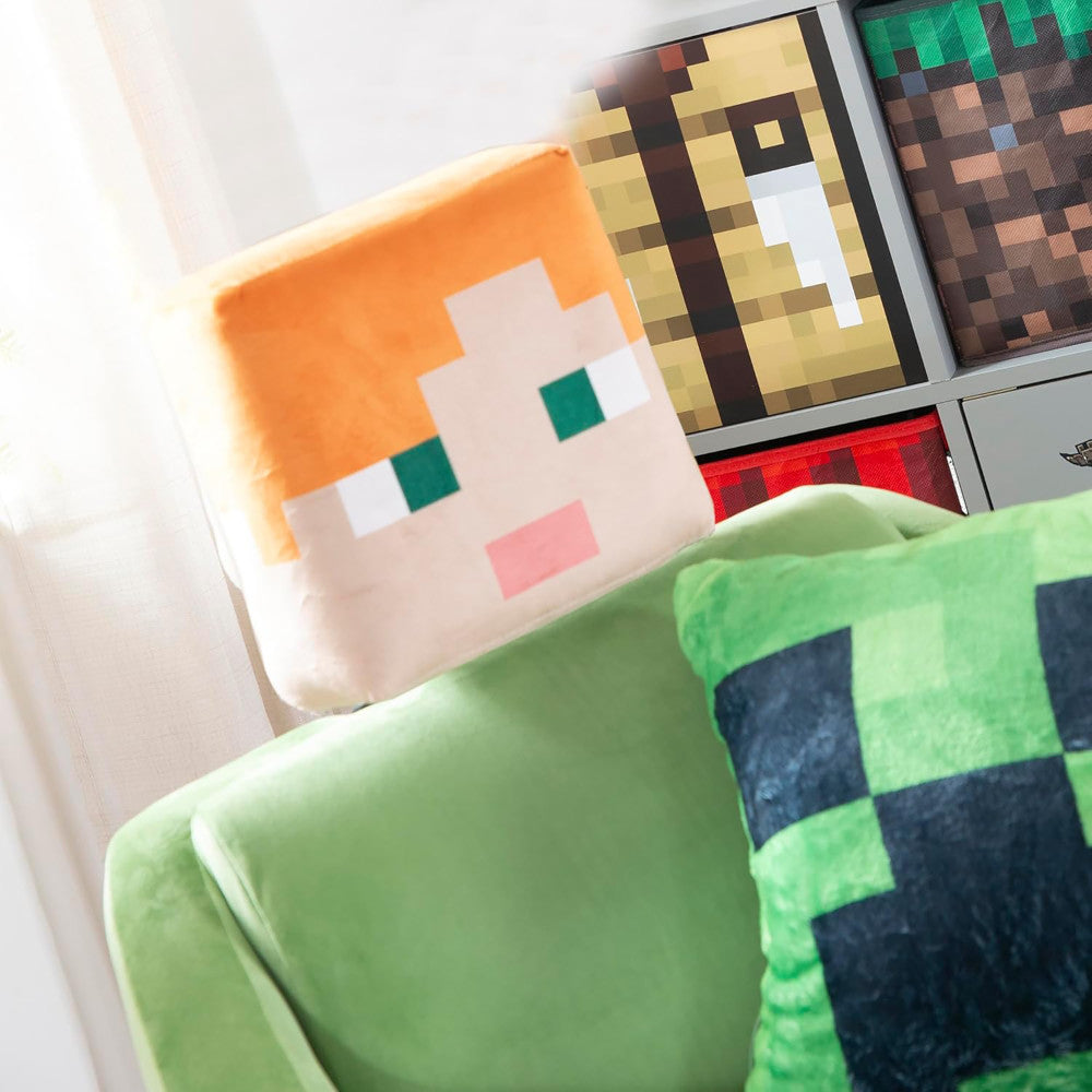 Minecraft: Relax Pillow - Alex - Character Lounge Cushion, Armrests