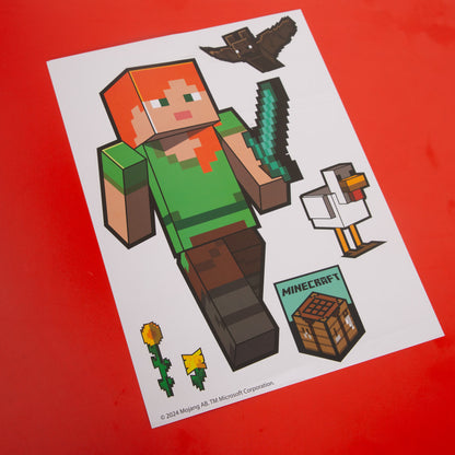 Minecraft: Wall-Clings - 50+ Vinyl Stickers, Wall Decals