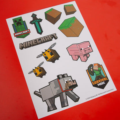 Minecraft: Wall-Clings - 50+ Vinyl Stickers, Wall Decals