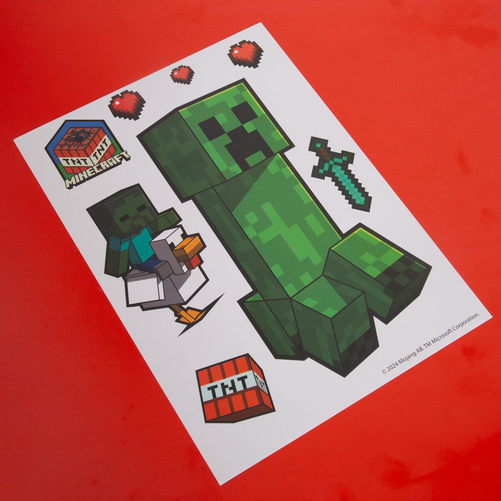 Minecraft: Wall-Clings - 50+ Vinyl Stickers, Wall Decals